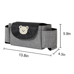 Universal Triangle Stroller Organizer with Hook-and-Loop Straps