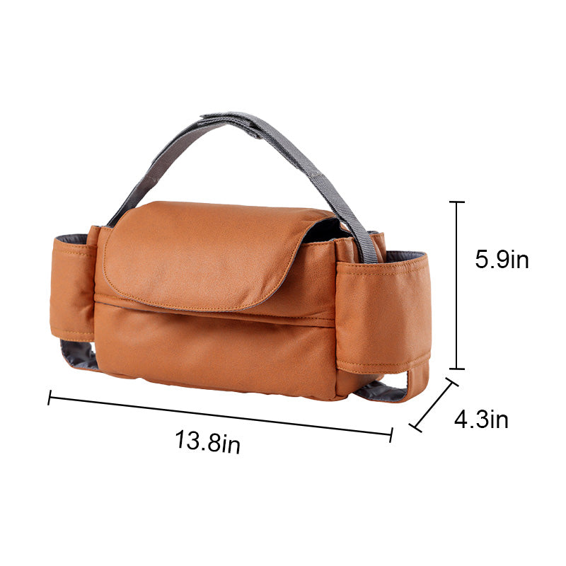 Premium PU Leather Stroller Organizer
