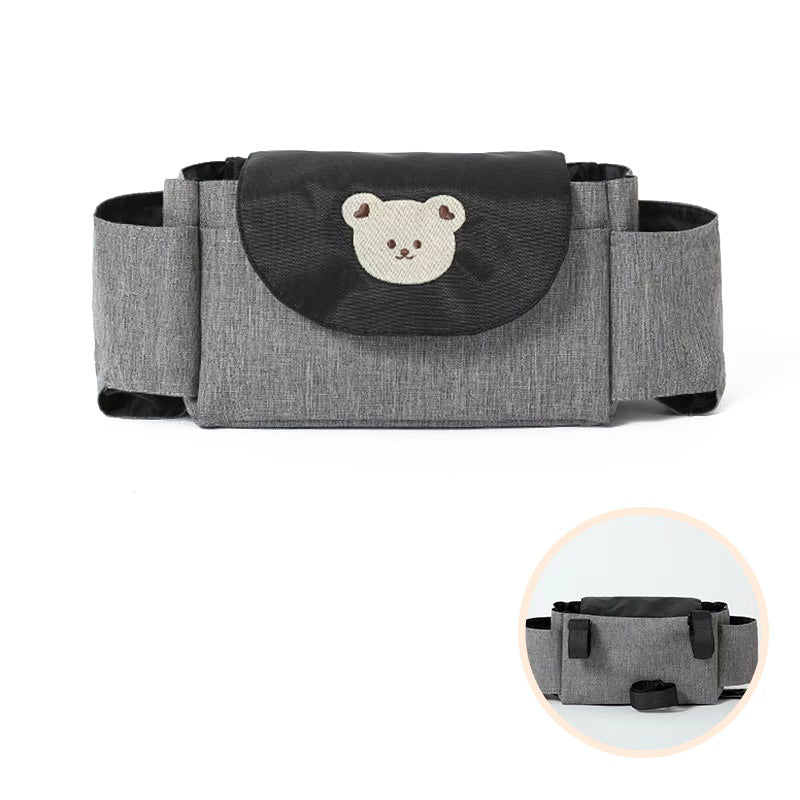 Universal Triangle Stroller Organizer with Hook-and-Loop Straps