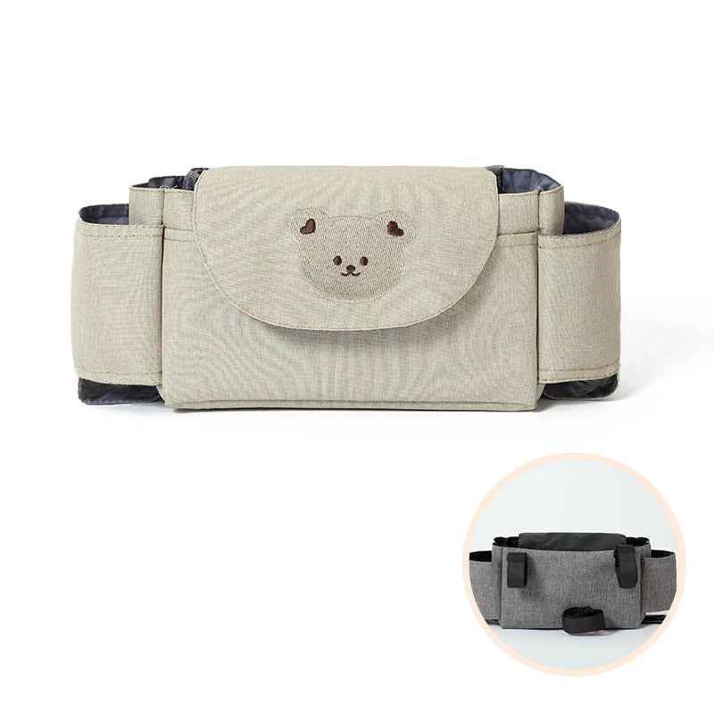 Universal Triangle Stroller Organizer with Hook-and-Loop Straps